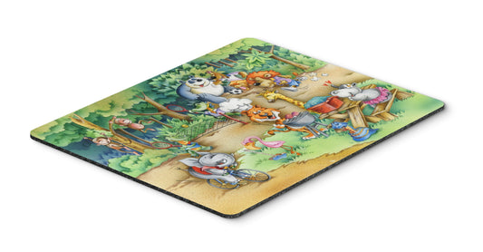 Caroline's Treasures APH6821MP Animals at A Picnic Mouse Pad, Hot Pad or Trivet for Home Office Gaming Working Computers Laptop Mouse Mat,Washable