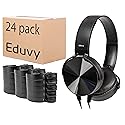 Eduvy Bulk Headphones for Classroom, 24 Pack Durable School Wired Headphones for Students. Teacher Must Haves Supplies from Elementary to College…