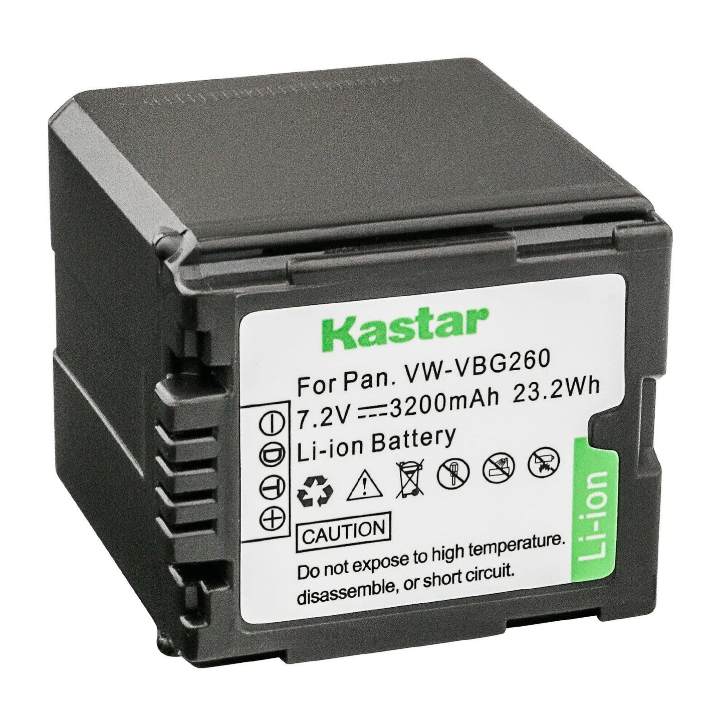 Kastar 3-Pack Battery Replacement for VW-VBG260 AG-AC7 AG-AF100 AG-HMC40 AG-HMC80 AG-HMC150 HDC-HS250 HDC-HS300 HDC-HS700 HDC-SD600 HDC-SD700