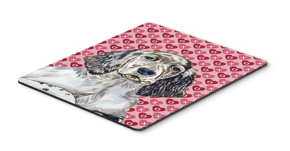 Caroline's Treasures LH9142MP English Setter Hearts Love and Valentine's Day Portrait Mouse Pad, Hot Pad or Trivet for Home Office Gaming Working