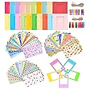 Sunmns 6 in 1 Colorful Bundle Kit Accessories Compatible with Fujifilm Instax Mini 12 11 9 8 90 70 Camera, Accessory Include Film Sticker, Desk