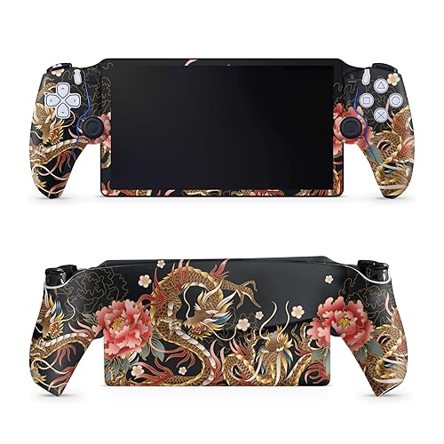 Gaming Skin Compatible with PS5 Portal Remote Player - Stitch Dragons - Premium 3M Vinyl Protective Wrap Decal Cover - Easy to Apply | Crafted in The