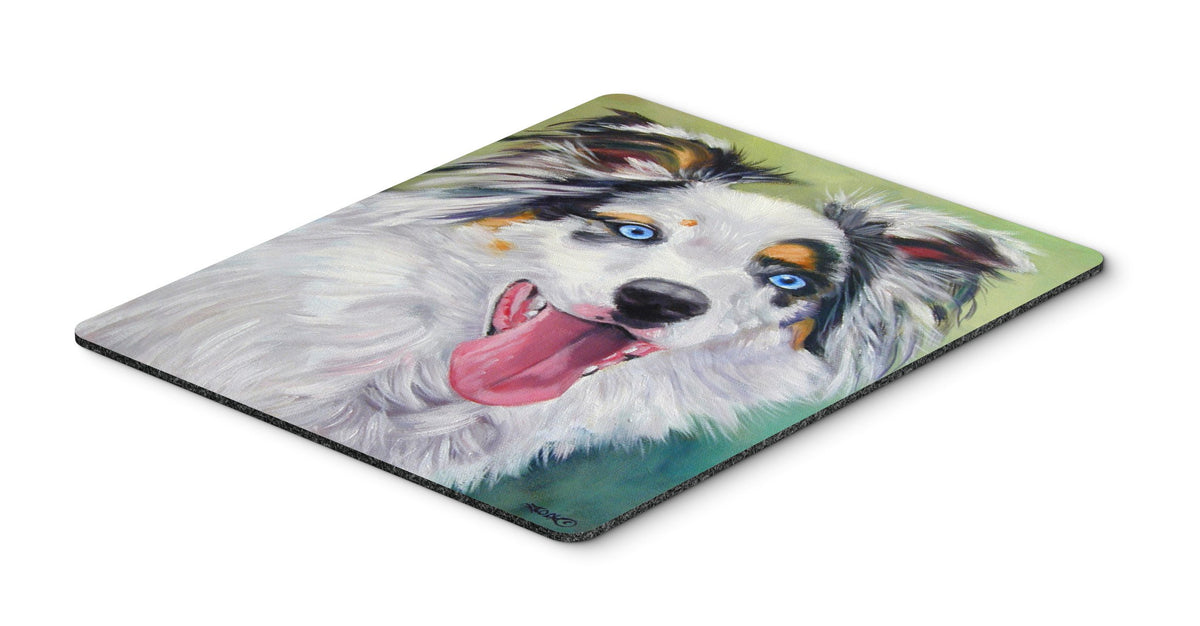 Caroline's Treasures 7358MP Australian Shepherd Blue Eyes Mouse Pad, Hot Pad or Trivet for Home Office Gaming Working Computers Laptop Mouse