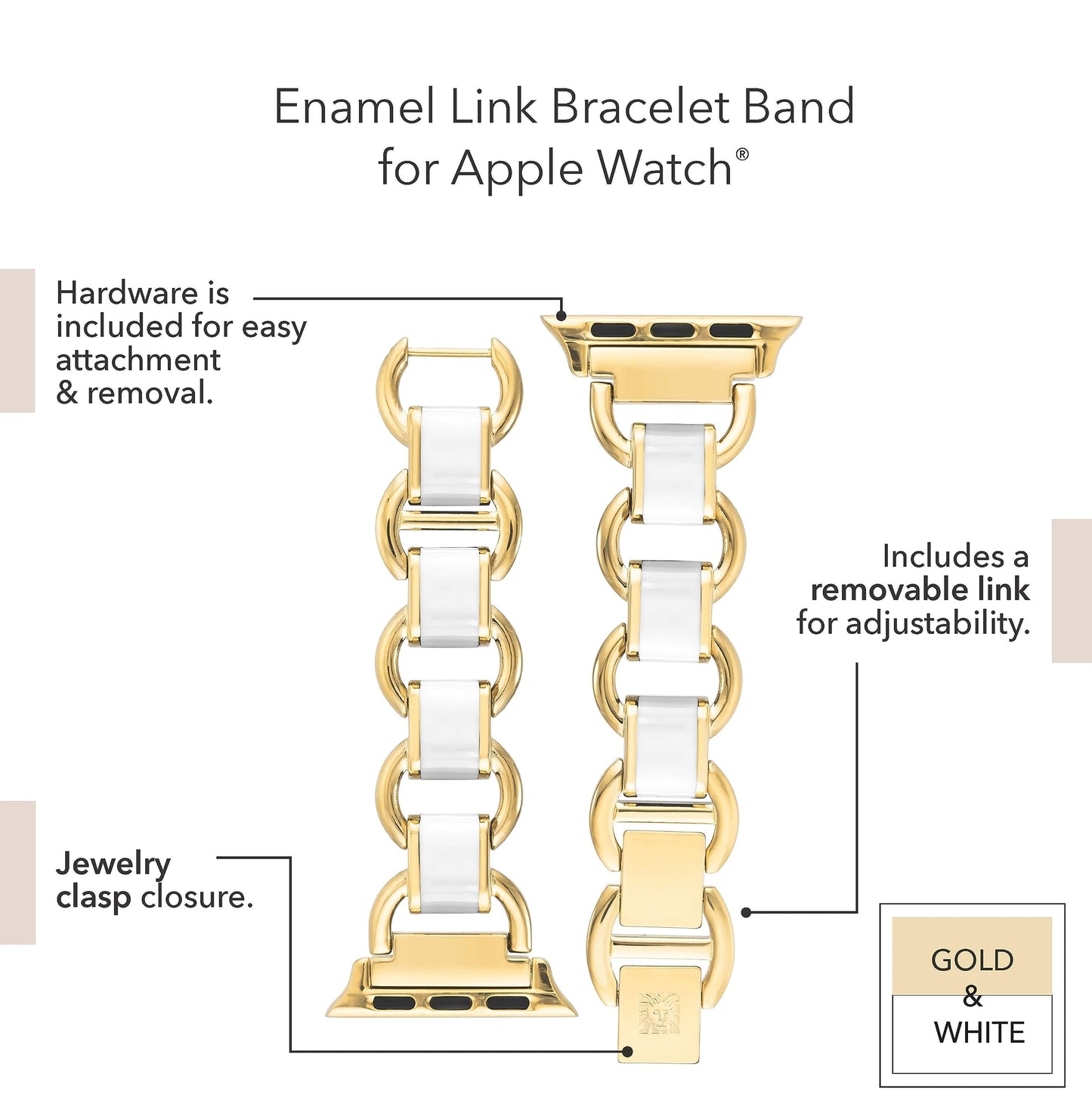 Anne Klein Chain Bracelet for Apple Watch