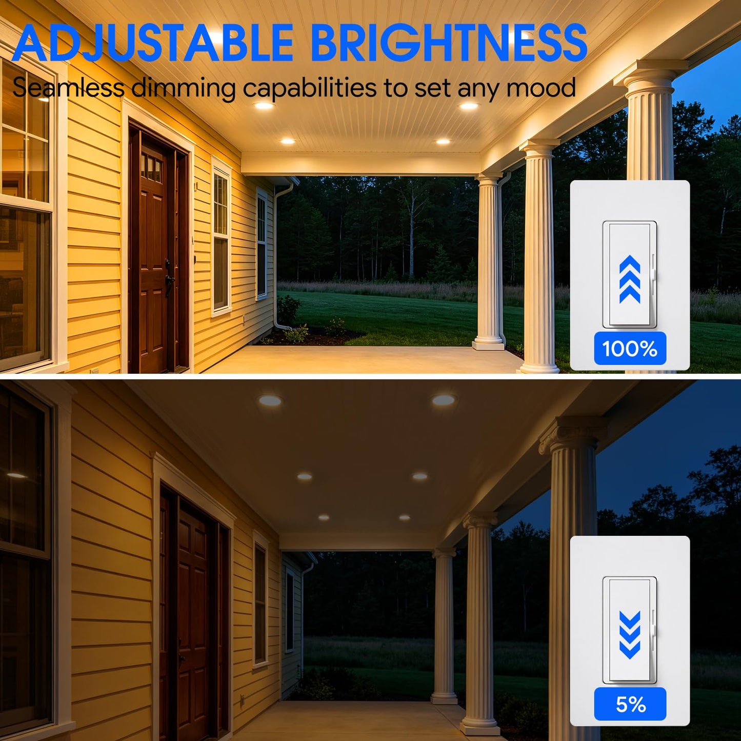Energetic LED Flood PAR38 Light Bulb, 1800 Lumen, 3000K Warm White, 150W Equivalent, Efficient 15W, Wet Rated, Medium Base, Dimmable, 2 Pack,