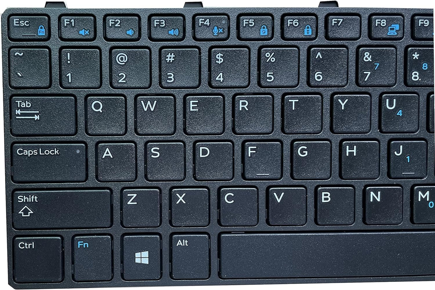 YIJIATech Replacement Keyboard with Screwdriver US Layout for Dell Latitude 3180 3189 3190 3380 Black Border