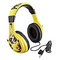 eKids Pokemon Pikachu Wired Kids Headphones, Adjustable, Stereo Sound, 3.5Mm Jack, Tangle-Free, Volume Control, Children's Headband On Ear for School…