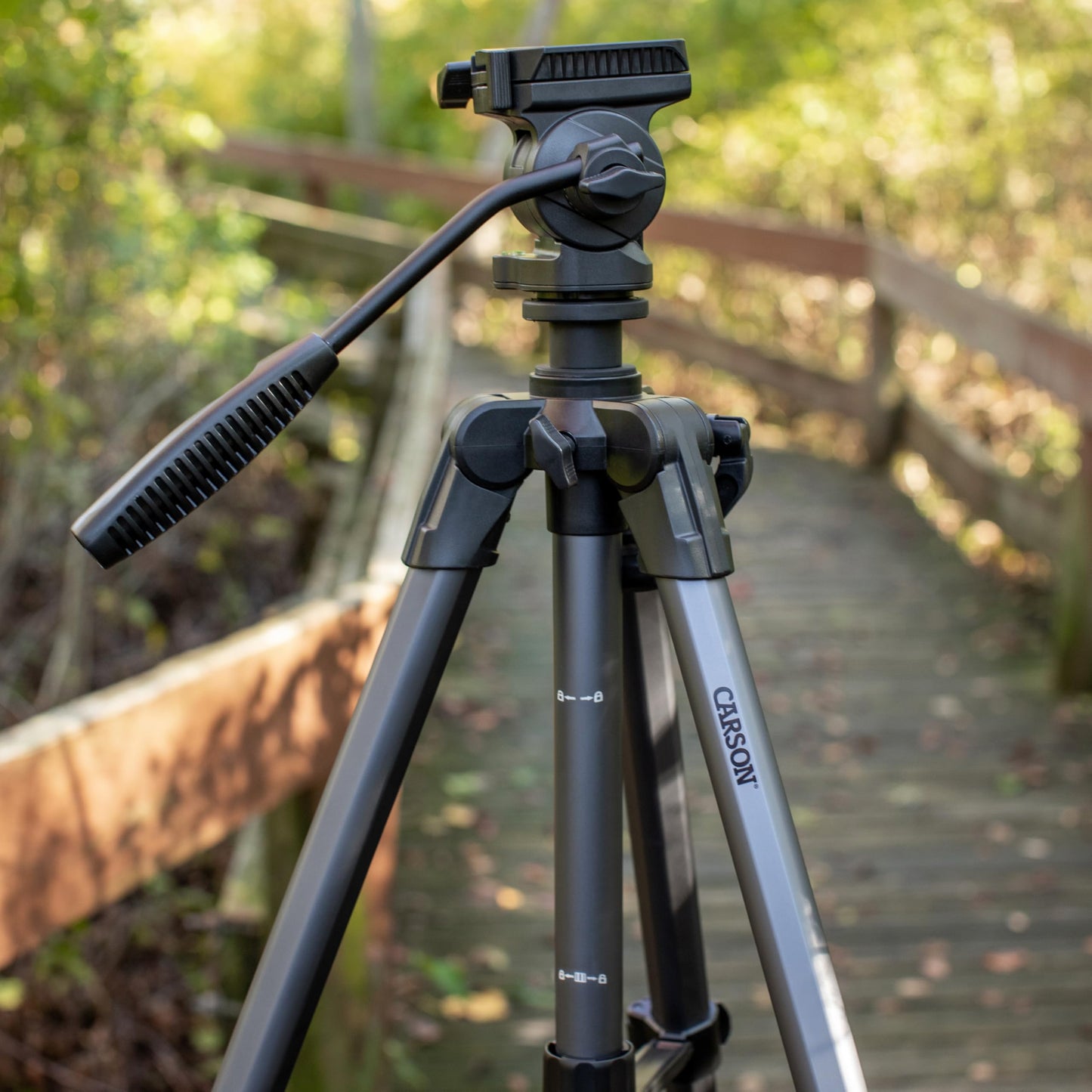 Carson The Rock Series 65.1'' 3-Way Fluid Panhead Tripod (TR-400)