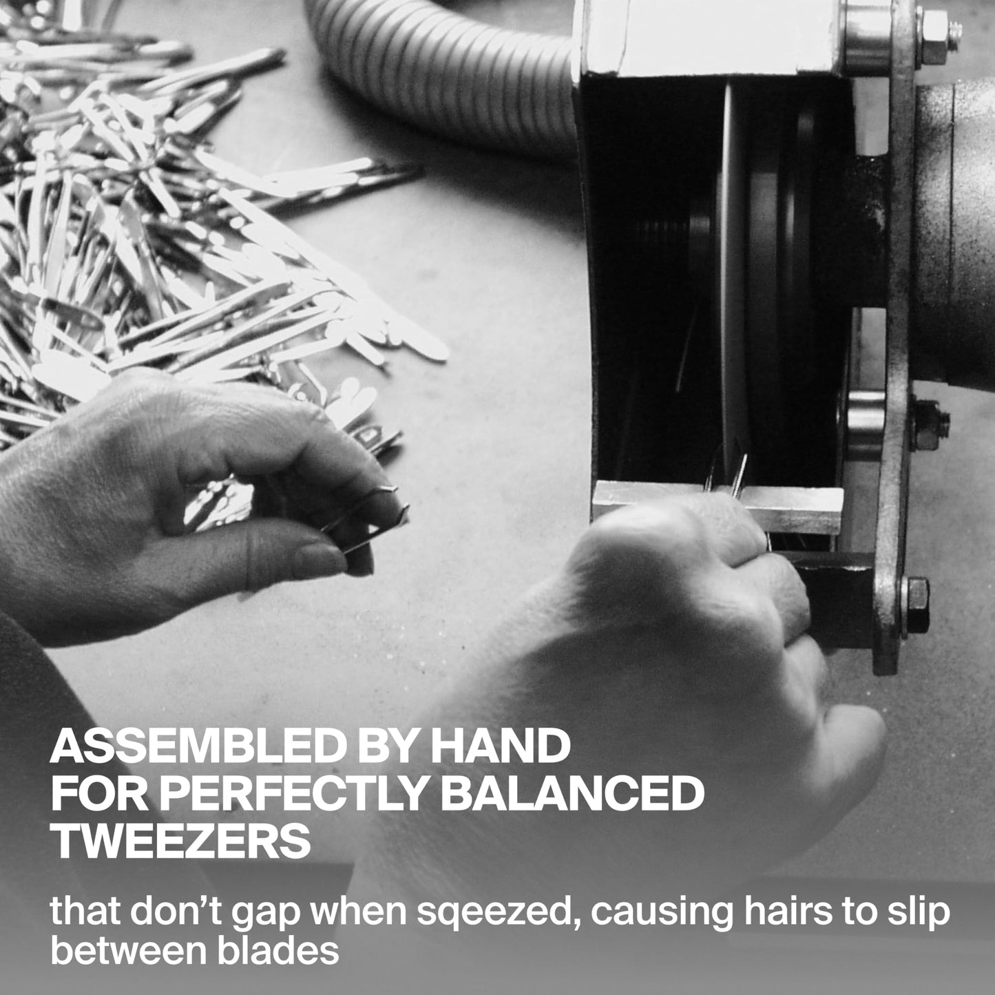 GERMANIKURE Slanted Tweezers in Leather Case - Made in Solingen Germany