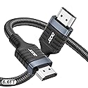 Acer 8K HDMI 2.1 Cable 6.6FT, 48Gbps Ultra High-Speed Braided Cord Supports 8K@60Hz, 4K@120Hz, HDR10+/HDCP 2.2 & ARC/eARC, Certified HDMI Cable