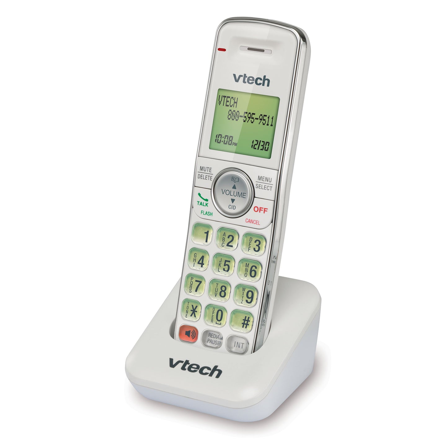 VTech CS6409-17 Accessory Cordless Handset, White | Requires a VTech CS6419 or CS6429 Series Cordless Phone System to Operate