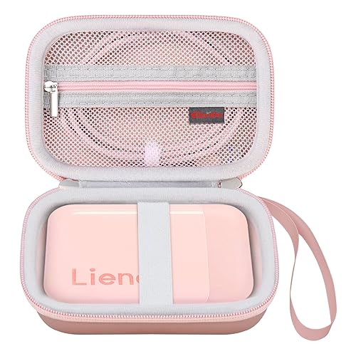 Elonbo Carrying Case for Liene 2x3” Photo Printer, Portable Mini Color Instant Print Digital Camera Hard Travel Bag, Smartphone Picture Printer