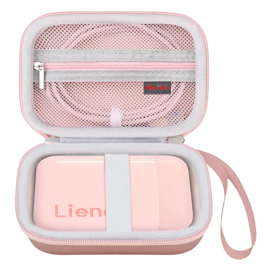 Elonbo Carrying Case for Liene 2x3” Photo Printer, Portable Mini Color Instant Print Digital Camera Hard Travel Bag, Smartphone Picture Printer