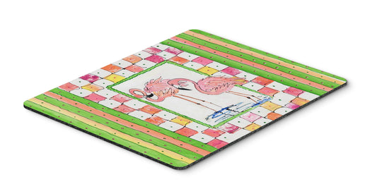 Caroline's Treasures 8077MP Bird - Flamingo Mouse Pad, Hot Pad or Trivet for Home Office Gaming Working Computers Laptop Mouse Mat,Washable Large