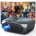 YOWHICK 4K Projector with WiFi and Bluetooth, Native 1080P Outdoor Movie Projector, Smart Video Projector, 50% Zoom/400" Display, Compatible