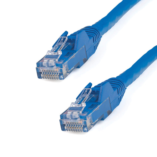 StarTech 150ft CAT6 Ethernet Cable - Blue CAT 6 Gigabit Ethernet Wire -250Mhz 100W PoE RJ45 UTP Network Patch Cord Snagless with Strain Relief