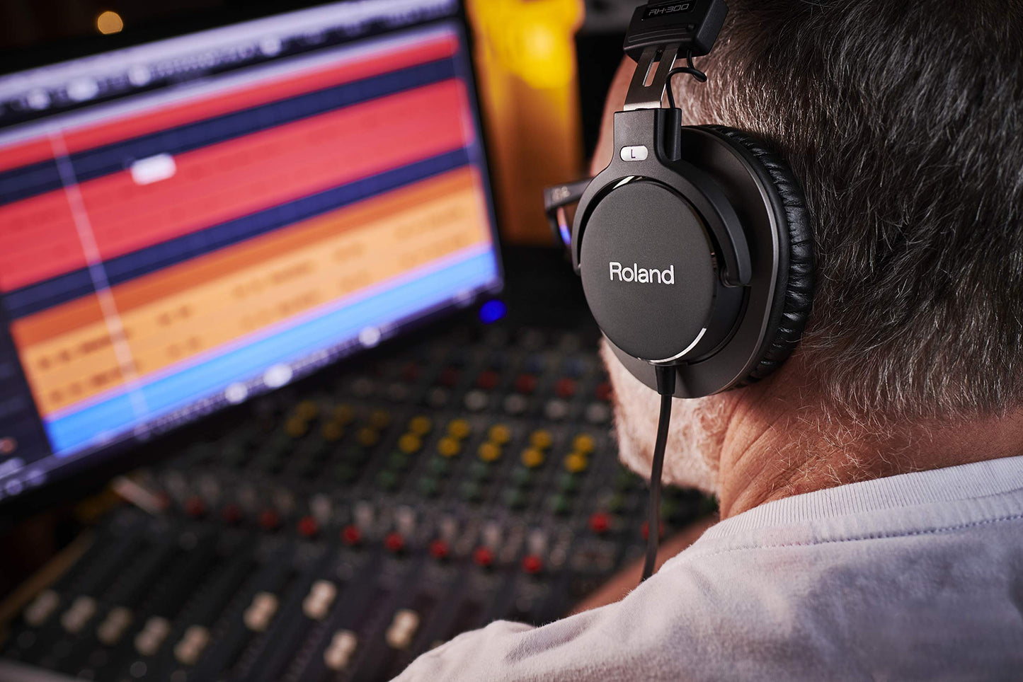 Roland RH-300 Monitor Headphones, Black