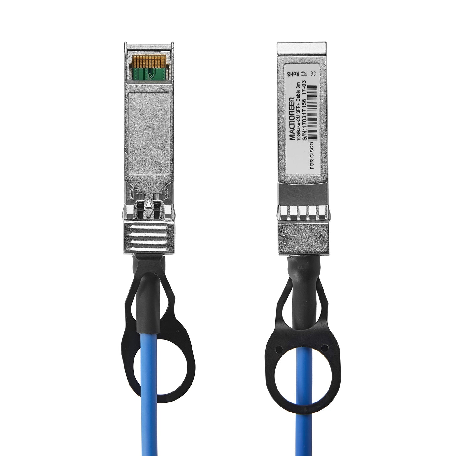 Macroreer 10G SFP+DAC Cables (3Meters) Blue Color SFP+ Direct Attach Copper Cable| Passive SFP Cables 9.9 Feet