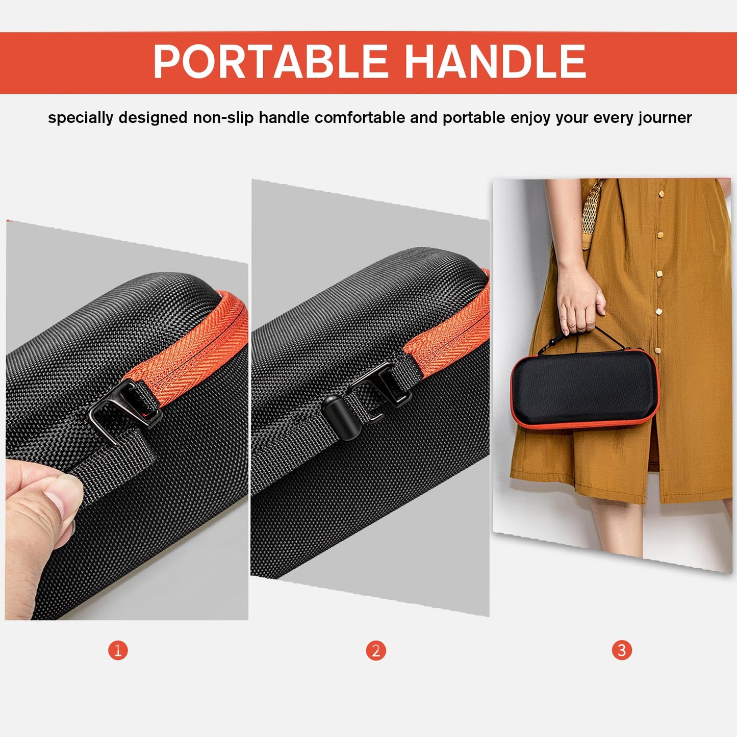 fzbinglu Wireless Microphone Case Compatible with JBL Wireless Two Microphone System, Handheld Dual Mic Travel Bag for Singing or Karaoke for