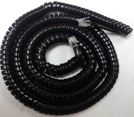 Avaya/Lucent Partner 25 Ft. Black Handset Cord for MLS-6, MLS-12, MLS-12D, MLS-18D, MLS-34D Phones