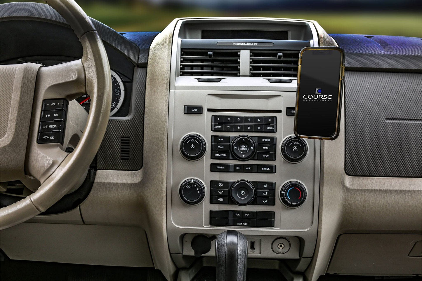 Course Motorsports DirectFit Phone Mount: Ford Escape (2008-2012) Magsafe Compatible Head - Non Charging Right