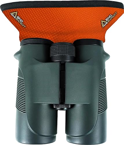 Slicker Bino Bandit - Blocks Glare, Improves Visual Acuity and Reduces Eye Fatigue. FITS All Binoculars, Blaze Orange