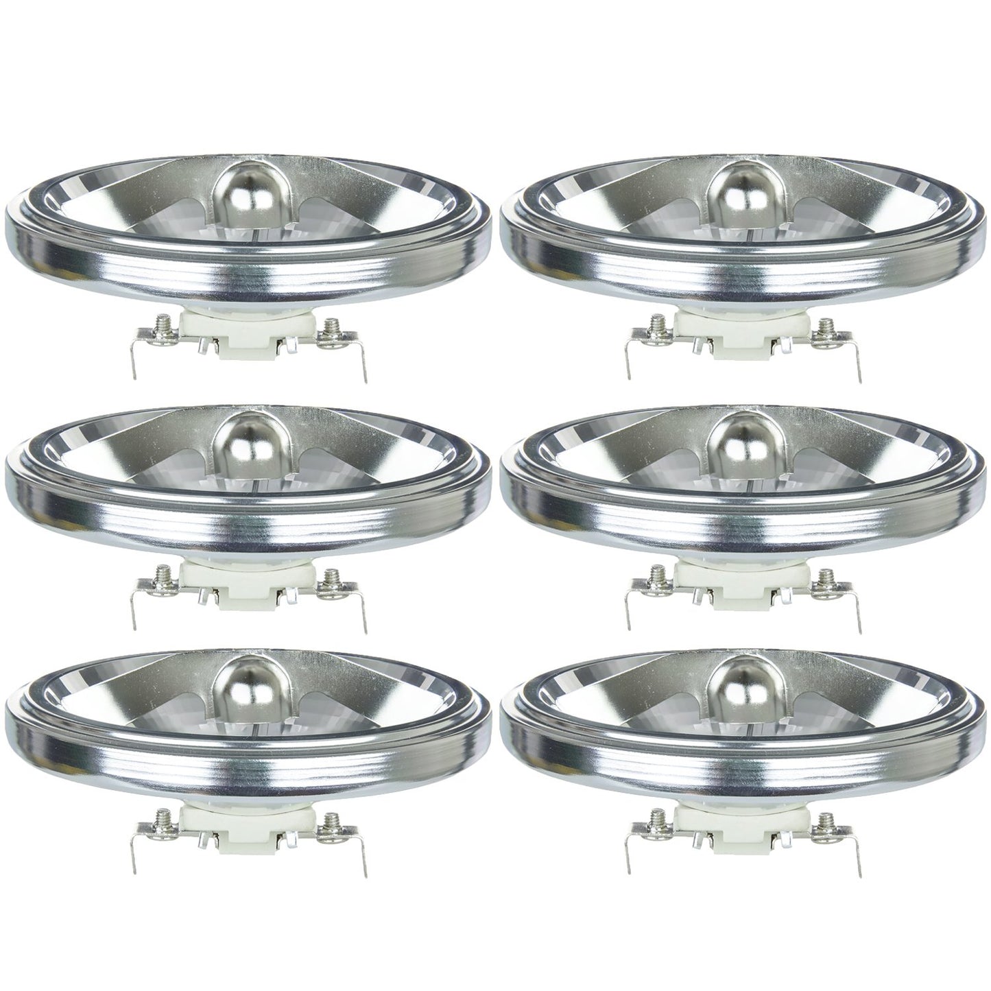 Sunlite40748-SU 50AR111/SP/12V 50 Watt, 8° Spot, AR111 Halogen Spotlight Reflector Lamps, 12-Volts, Screw Terminal Connection (G53), Dimmable, 13,500