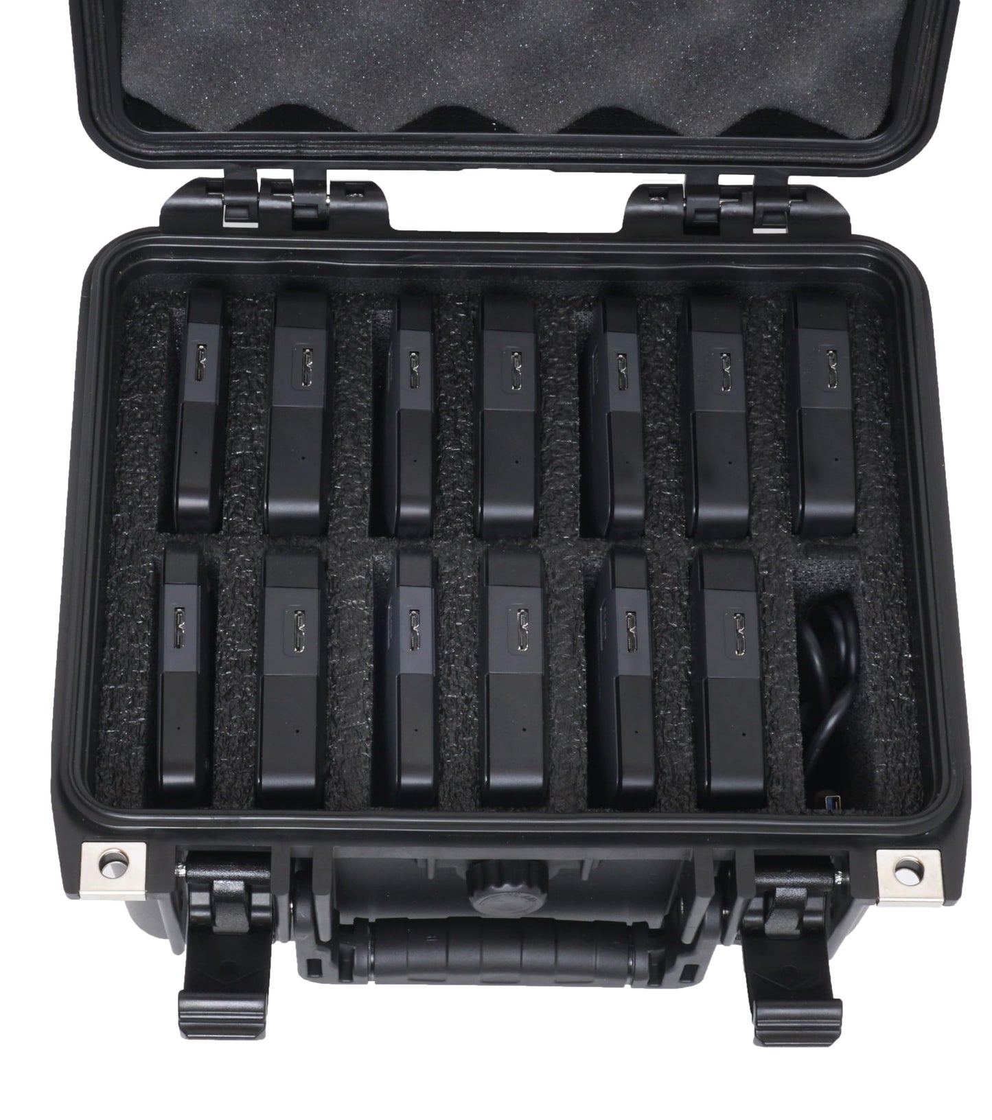 Case Club 14 External Hard Drive Case. Waterproof, Airtight, & Heavy Duty. Includes Pressure Relief Valve, Folding Handle, Padlock Holes, O-Ring Seal.