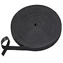 TUGEUNYU Nylon Hook and Loop Cable Ties, Black Self-Adhesive Reusable Cable Rolls-Customizable Length for Electricians,Home Cable Tie