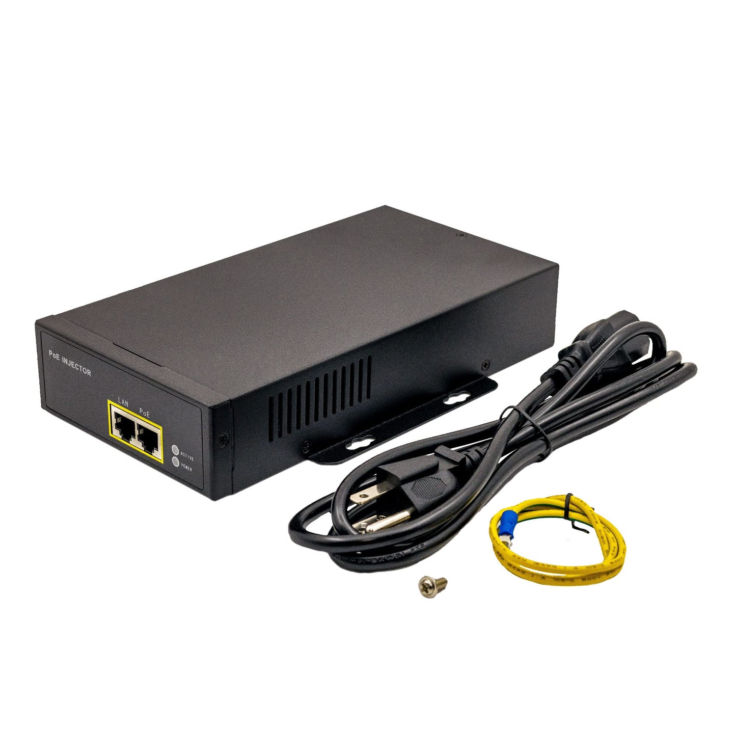 Poe Texas PoE Injector - 802.3bt PoE++ Single Port Power Over Ethernet Injector - Active PoE Adapter with 55V 95W Output - 10/100/1000 Gigabit Data
