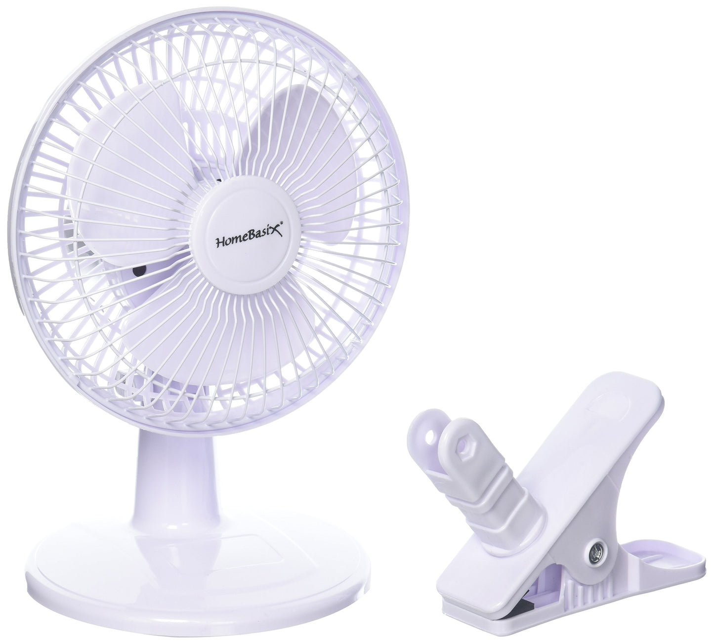 HOMEBASIX F-0645 Personal/Table Clip-On Fan, 6-Inch