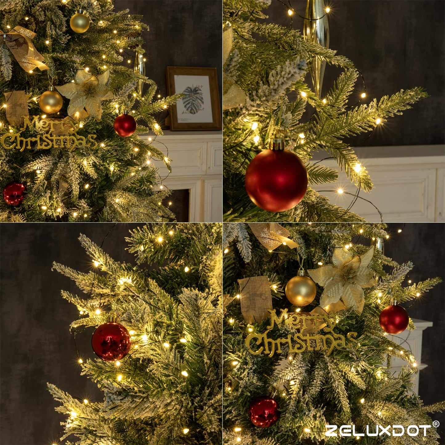 ZELUXDOT Fairy Lights Plug in,400FT 1200LEDs Waterproof Led String Lights,8 Modes Remote Twinkle Light for Outdoor Indoor Christmas Wedding Birthday