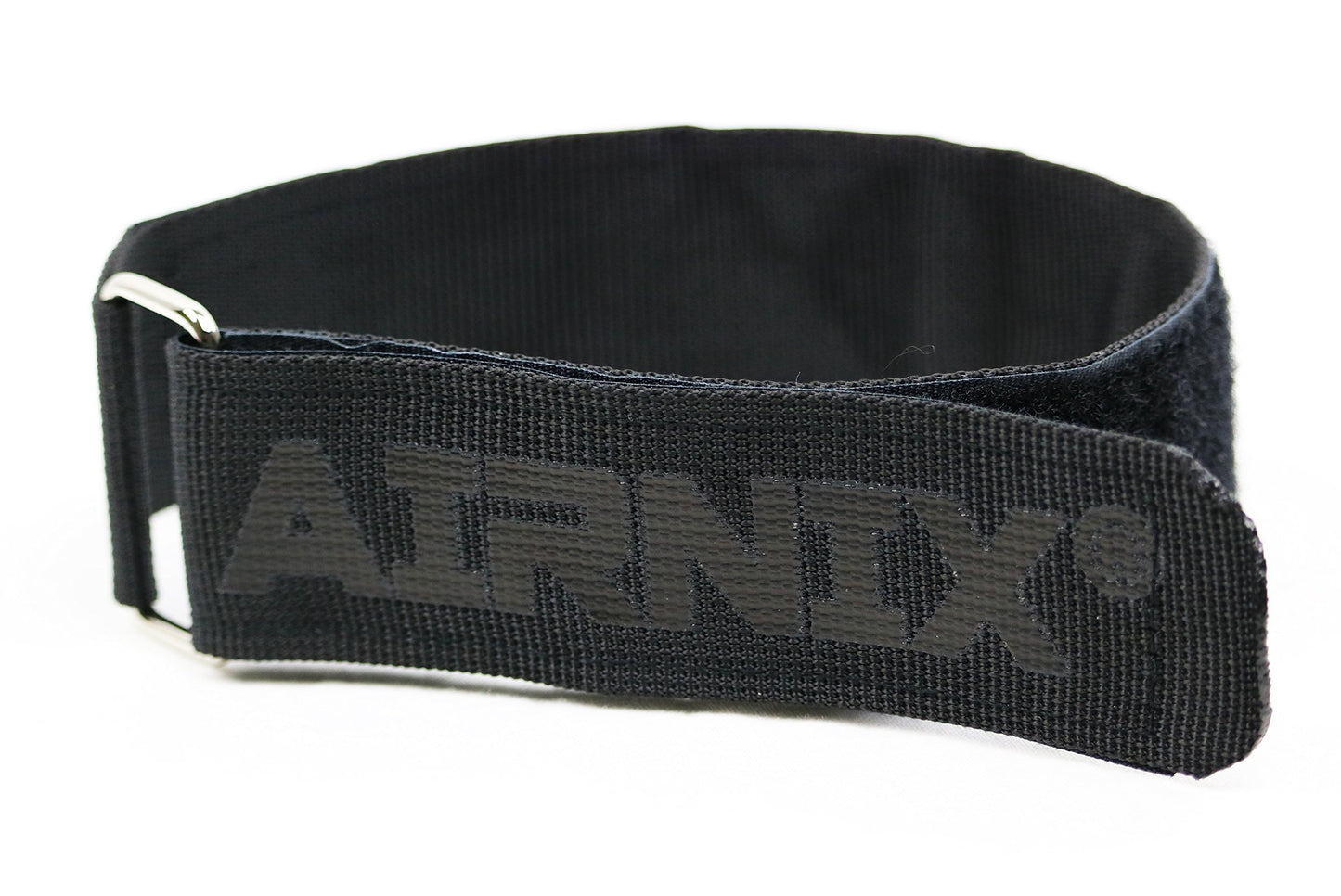 AIRNIX 4pc 18" x 1.5" (13” useable) Nylon Webbing Hook and Loop Cinch Straps with Metal Buckle, Reusable Fastening, Securing, Cable Straps