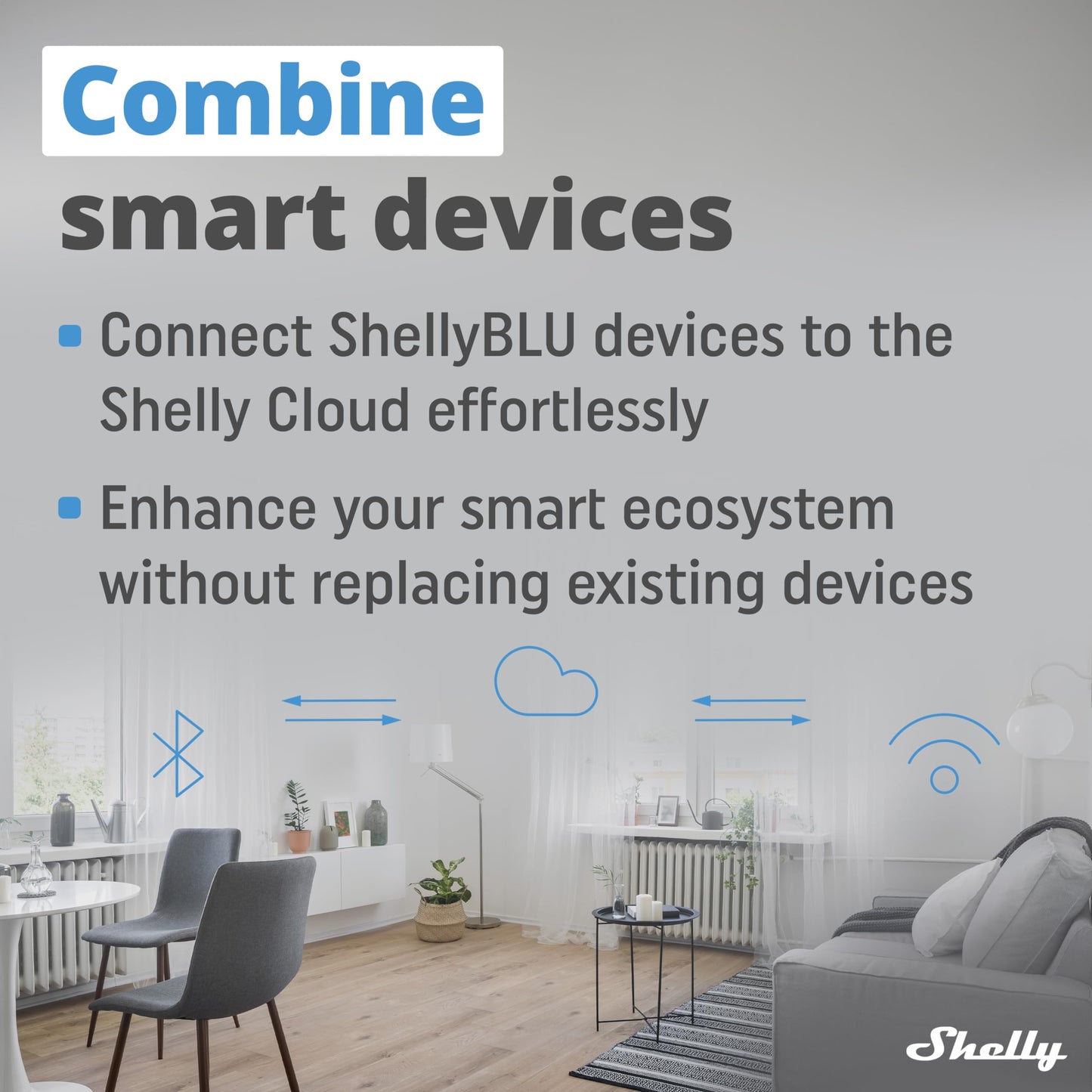 Shelly BLU Gateway | Bluetooth WiFi Gateway in a USB-A dongle | Home Automation | Compatible with Alexa & Google Home | iOS Android App | WiFi Range