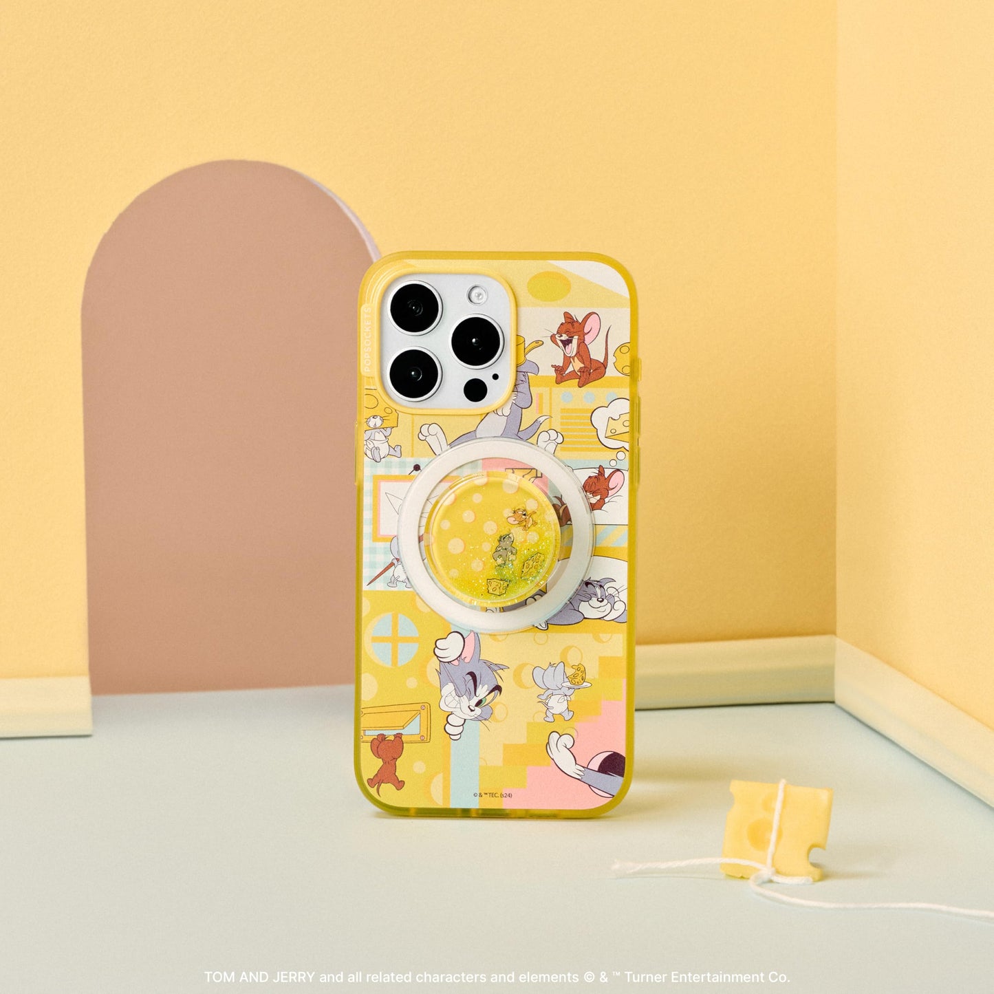 PopSockets: Phone Grip with Expanding Kickstand, Adhesive Grip, PopOut, Tom and Jerry - Mouse Chase