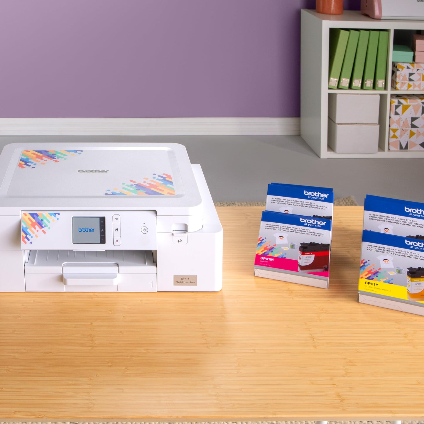 Brother SP01CS Sublimation Ink Cartridge, Cyan, Genuine