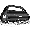 Monster Adventurer Max Boombox Bluetooth Speaker, IPX7 Waterproof Outdoor Speakers with Double Subwoofer, 100W Stereo Sound and Rich Bass, Wireless