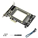 U.2 to PCIE Expansion Card?SFF 8639 to PCIE 3.0 x4 Riser Card,PCI-E 3.0 X4 SATA Adapter,for 2.5" U.2 NVME SSD and 2.5" SATA SSD.