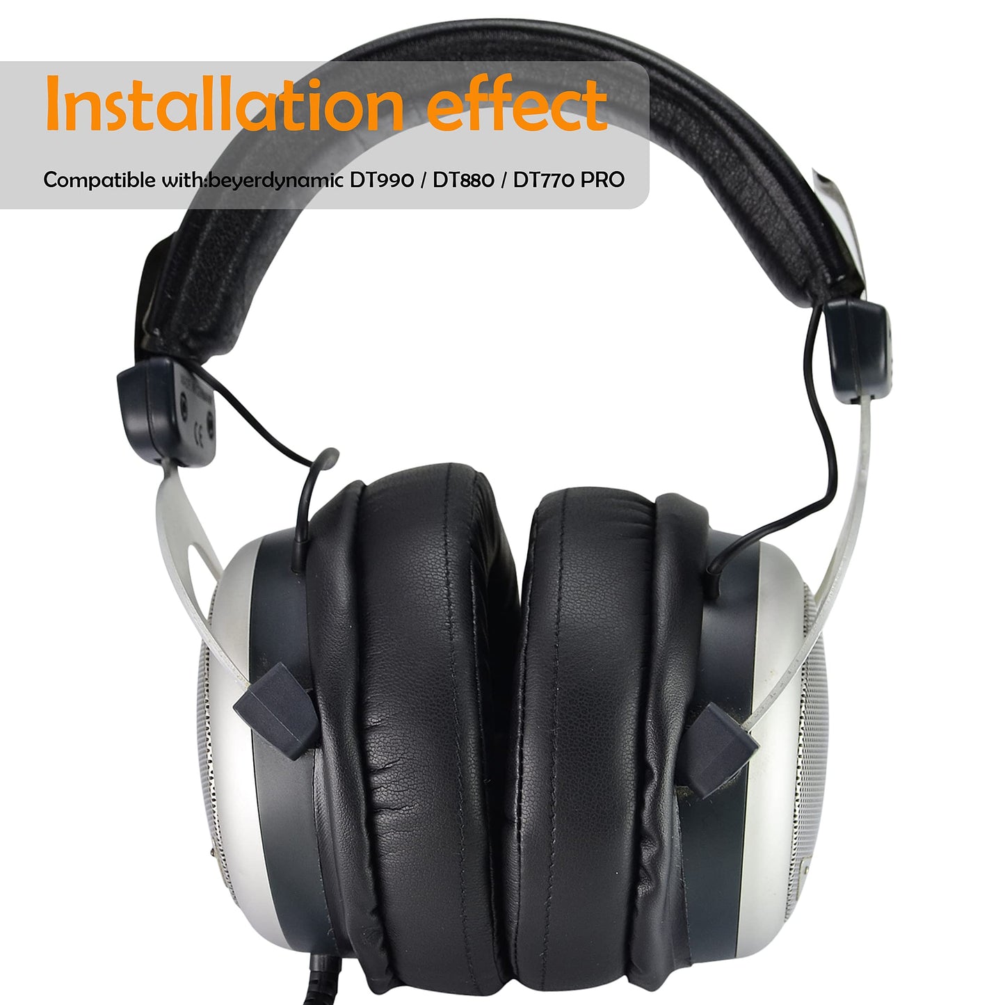 DT990 Ear Pads - defean Replacement EarPad Ear Cushion Cover Earpads Compatible with beyerdynamic DT990 / DT880 / DT770 PRO Headset,Softer