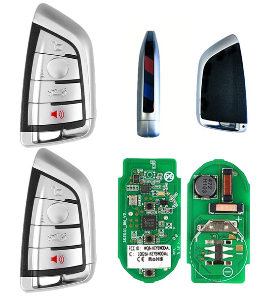 Autel IKEY Programmable Smart Key 2 pcs IKEYBW004AL 2025 Key Fob Key Creation 4 Buttons Ultra-Long Range OE Quality 700+ Vehicles Car Key Replacement