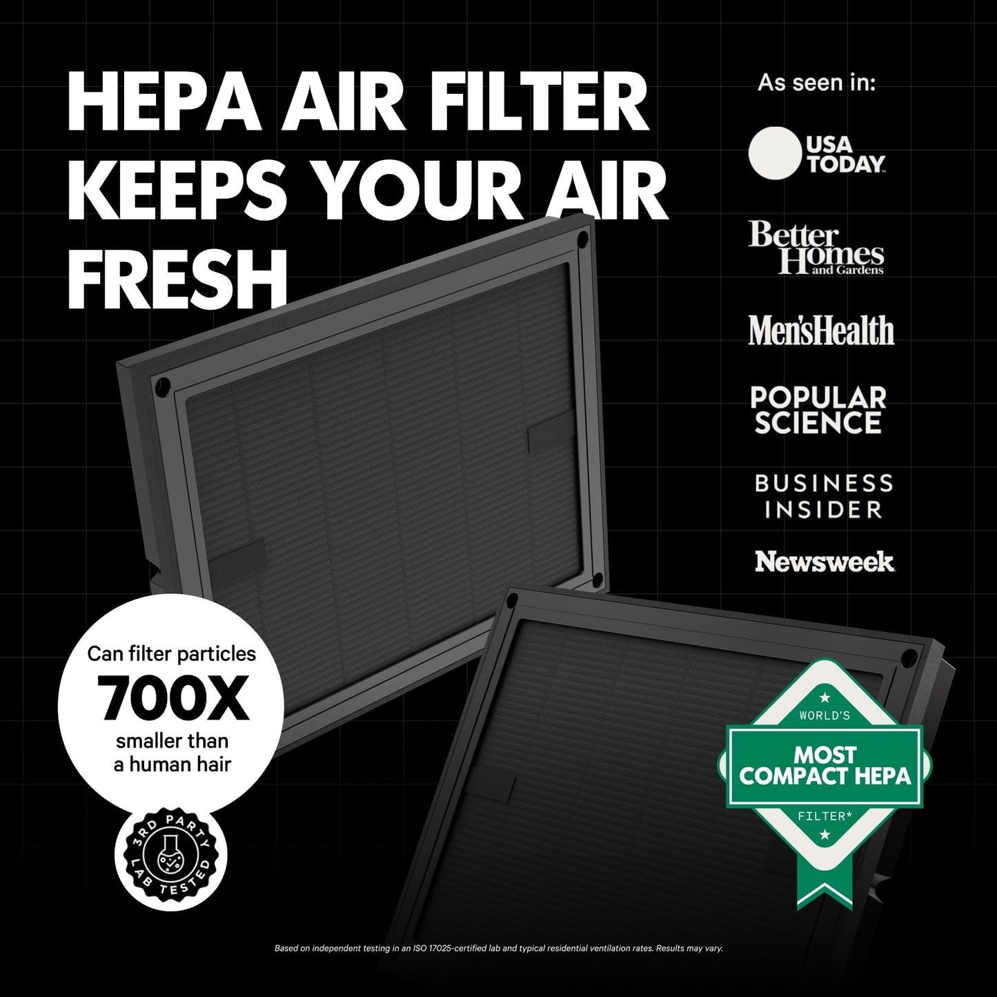 PuroAir 100i Smart HEPA Air Purifier and One HEPA Air FIlter - Portable Small Air Purifier Filters up to 550 Ft² of Pollutants, Smoke, Pollen, Dust