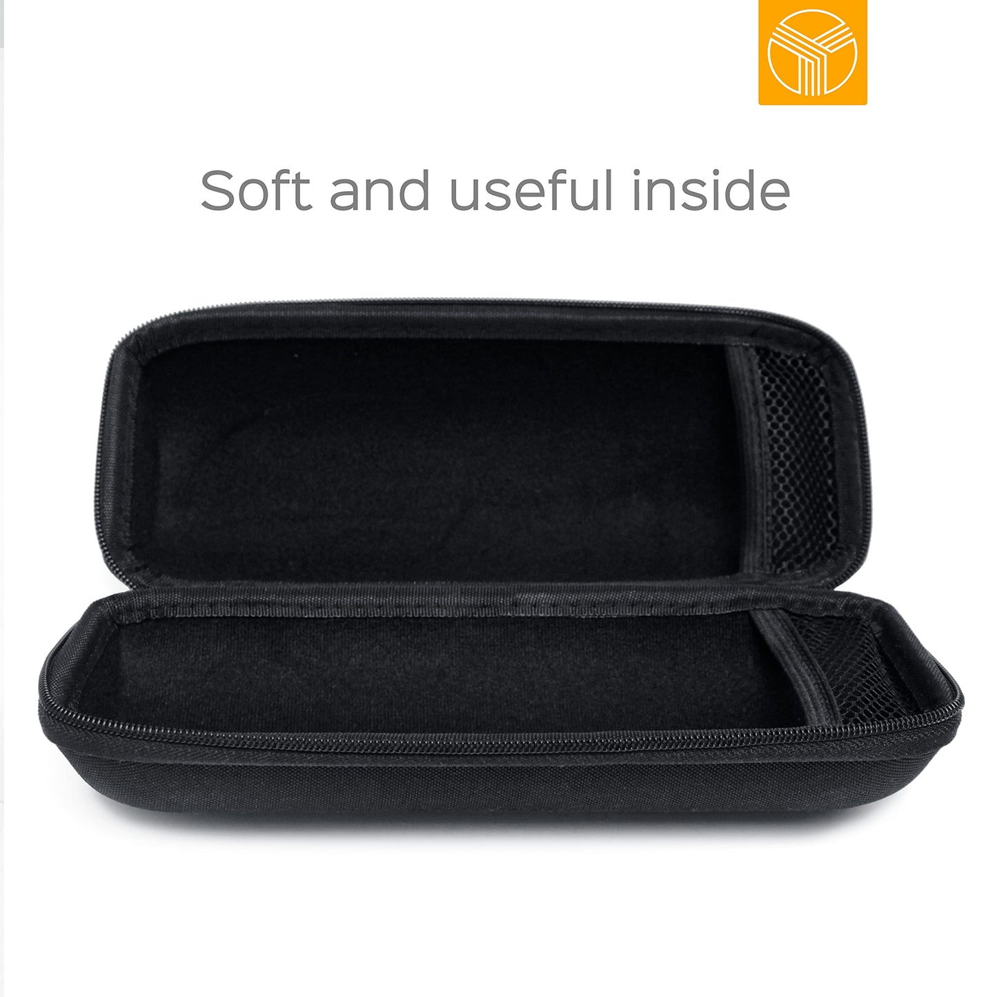 TREBLAB CB-77 - Original Carrying Case for HD77 Bluetooth Speaker, Compatible with Portable Speakers up to 3.15 x 3.19 x 7.36 in, Black