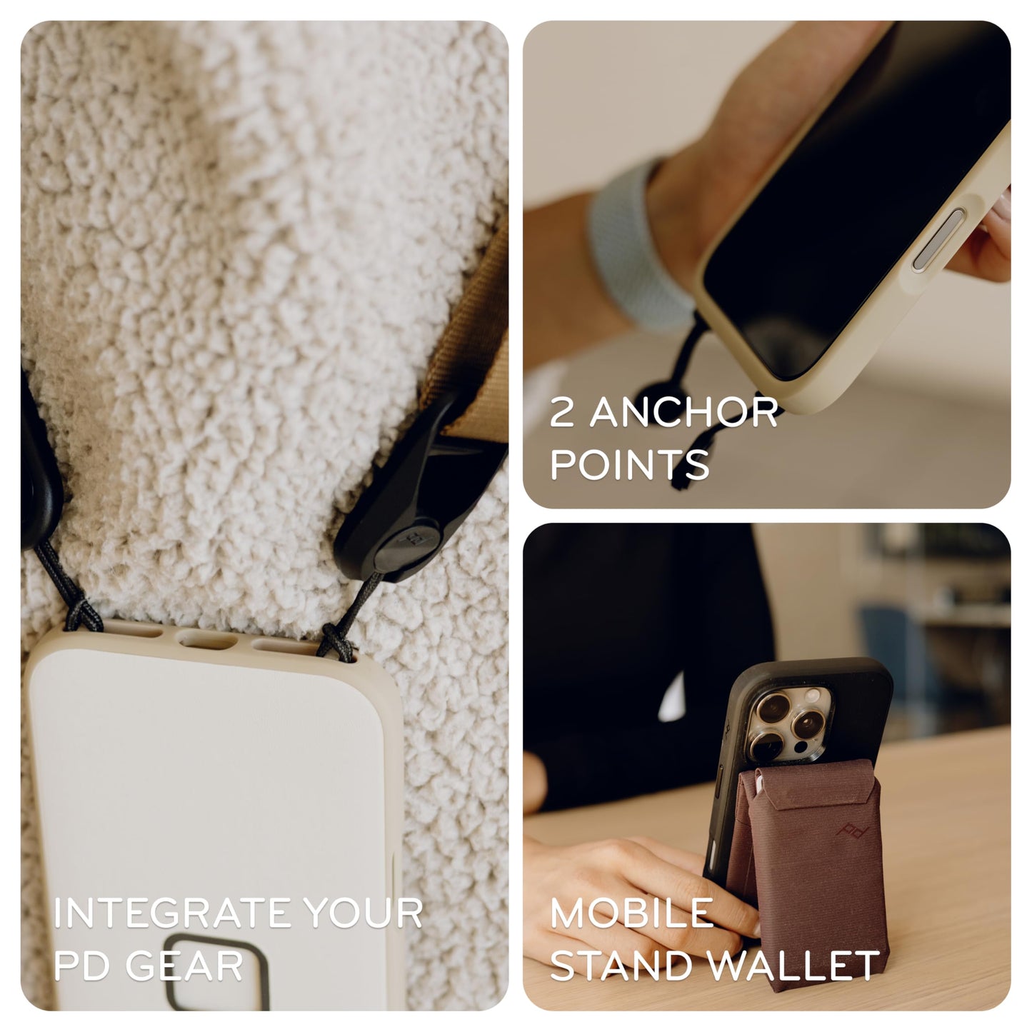 Peak Design Mobile Everyday Phone Case for iPhone 17, Sage, Slim Profile, Drop Protection, Weatherproof Fabric Shell, SlimLink Connects to Mobile
