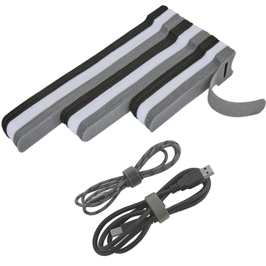 NBTORCH 90 PCS Reusable Cable Ties with Hook and Loop, Multi-purpose Adjustable Cable Management Wire Ties Cable Straps for Organizing Home, Office