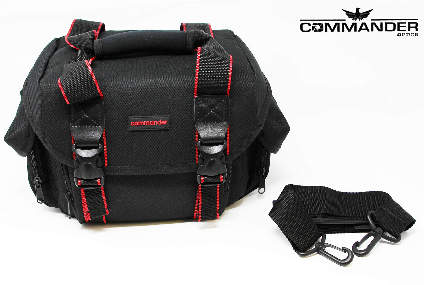 Commander Optics Medium/Large Camera Carrying Case for Nikon, Sony, Pentax, Olympus Panasonic, Samsung, and Canon Rebel DSLR 11 x 7 x 7 Inches Black
