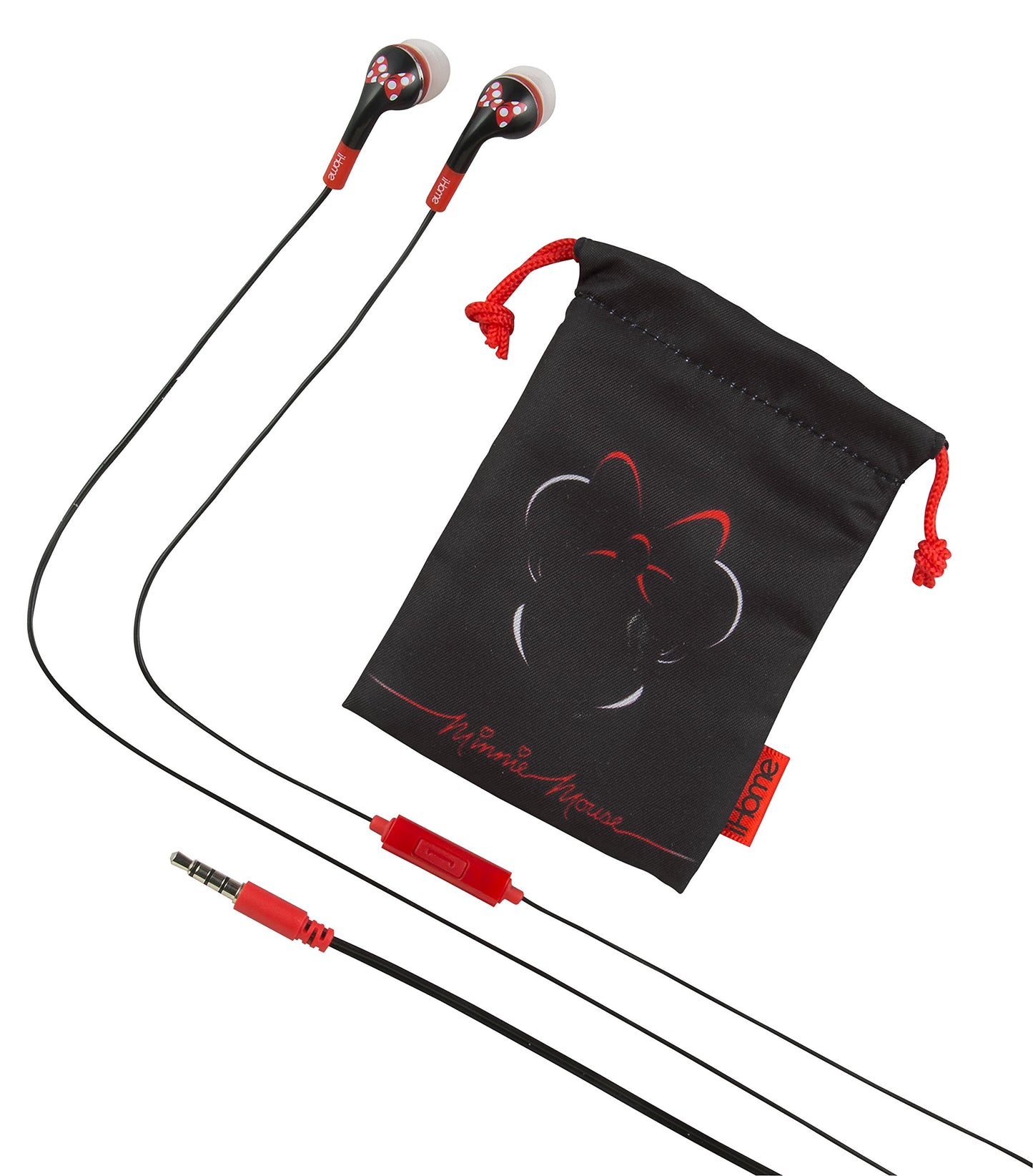 Minnie Mouse Noise Isolating Earphones with Pouch, DI-M15ME.FXV2