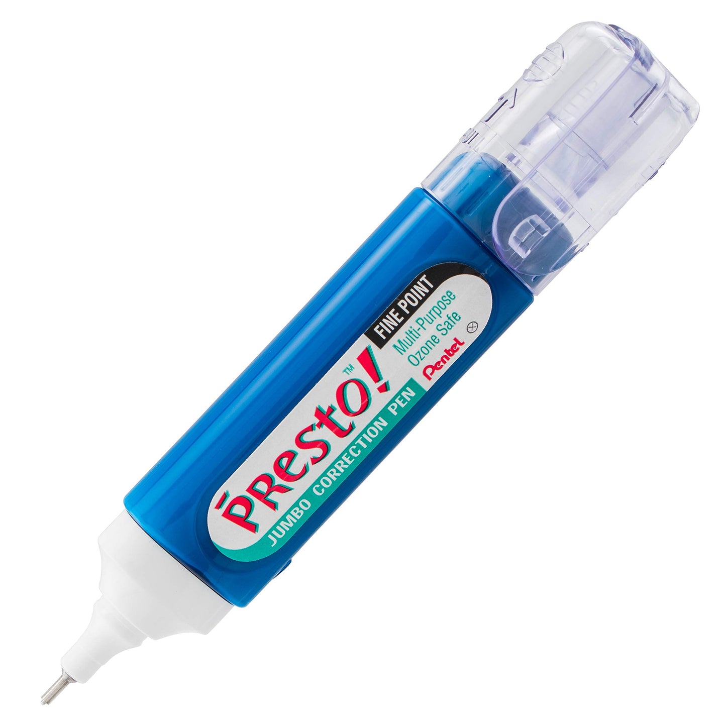 Pentel Presto Jumbo Correction Pen Fine Point, Metal Tip, 2-Packs (ZL31WBP2)