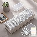 11 Case Cable Storage Box with Cable Straps and Label Stickers, Cord Organizer for Charging Cables, USB Wires, Earphones - Travel Cable Holder for