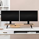 Anji Mountain Monitor Stand - Desktop Organizer & Laptop Riser, Ergonomic Monitor Riser, Space-Saving Monitor Stand for Desk, Durable Construction