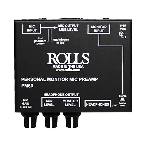 Rolls Personal Monitor MIC PREAMP